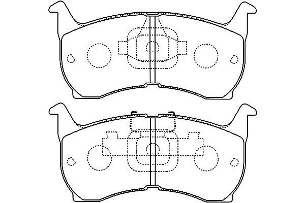 KAVO PARTS Комплект тормозных колодок, дисковый тормоз BP-4503